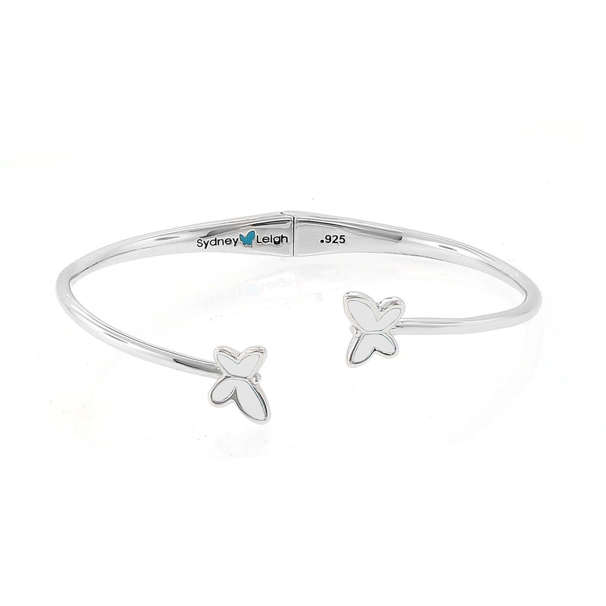 Sydney Leigh Butterfly Bangle slim bypass bracelet in silver by Lauren G Adams on Tampa Home & Garden Store