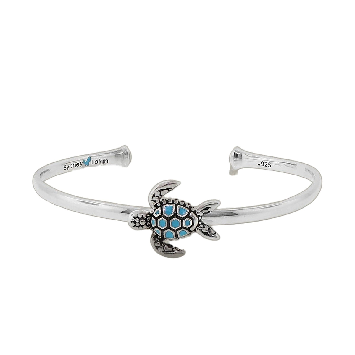 Sydney Leigh Turtle Bangle bracelet with turquoise turtle charm by Lauren G Adams on Tampa Home & Garden Store