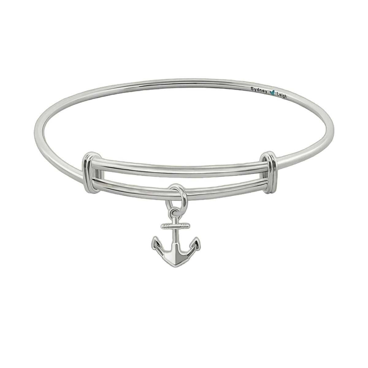Sydney Leigh Anchor Bangle silver-tone bracelet with anchor charm by Lauren G Adams on Tampa Home & Garden Store