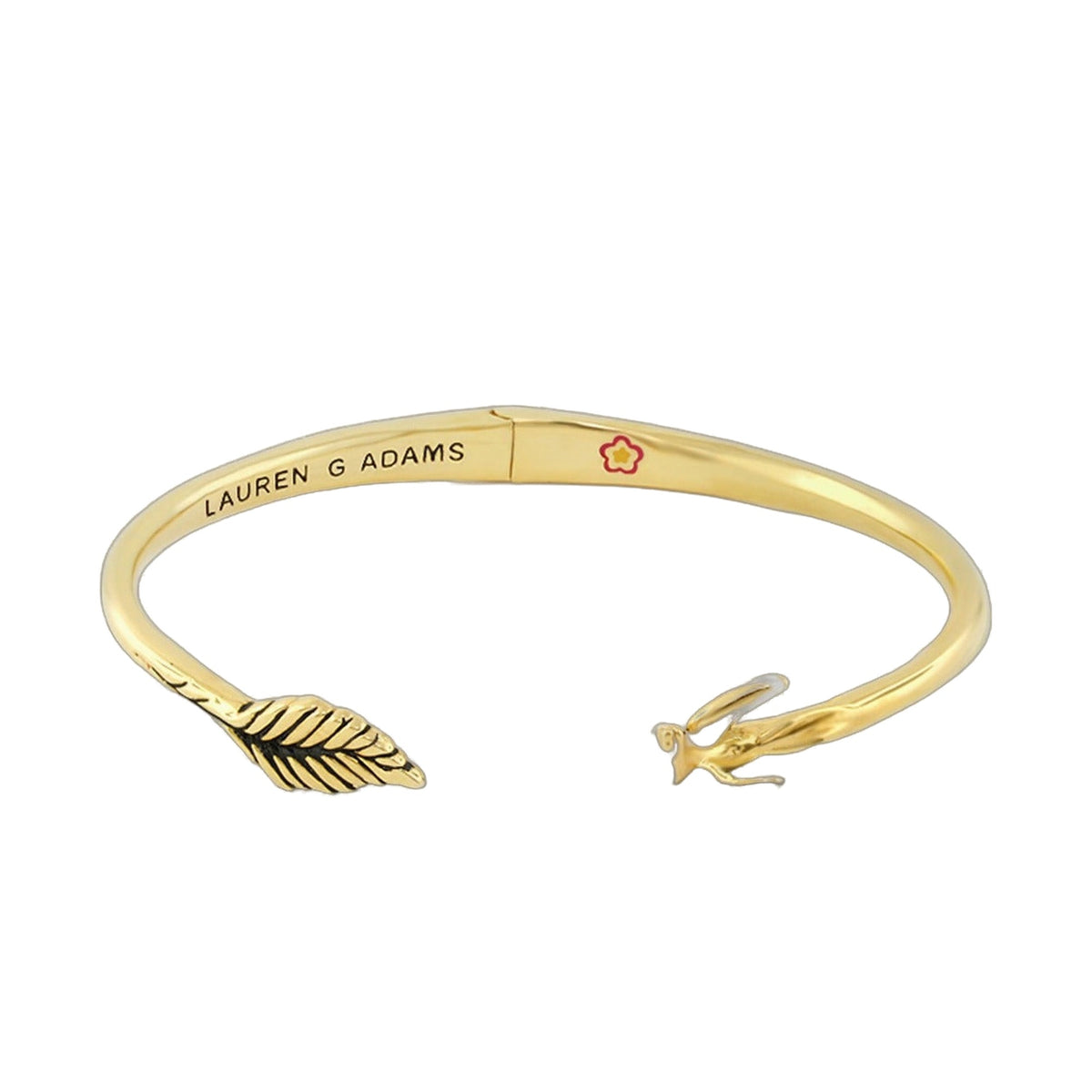 Open Arms Dove Bangle gold-tone hinged bracelet by Lauren G Adams on Tampa Home & Garden Store