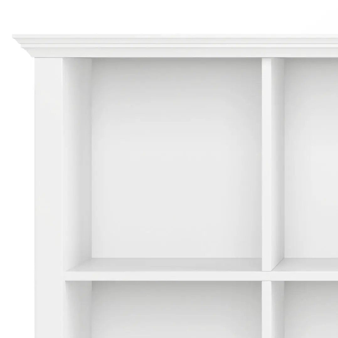 Acadian Handcrafted Cube Organizers in white with vertical dividers by Unique Piece Furniture on Tampa Home & Garden Store