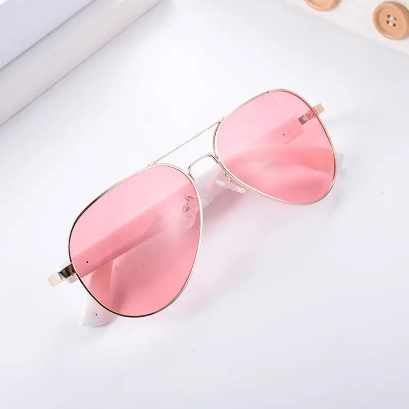 Smart Ai Translation Glasses pink aviator by FLIPSTYLEZLLC with Bluetooth music UV protection on Tampa Home & Garden Store