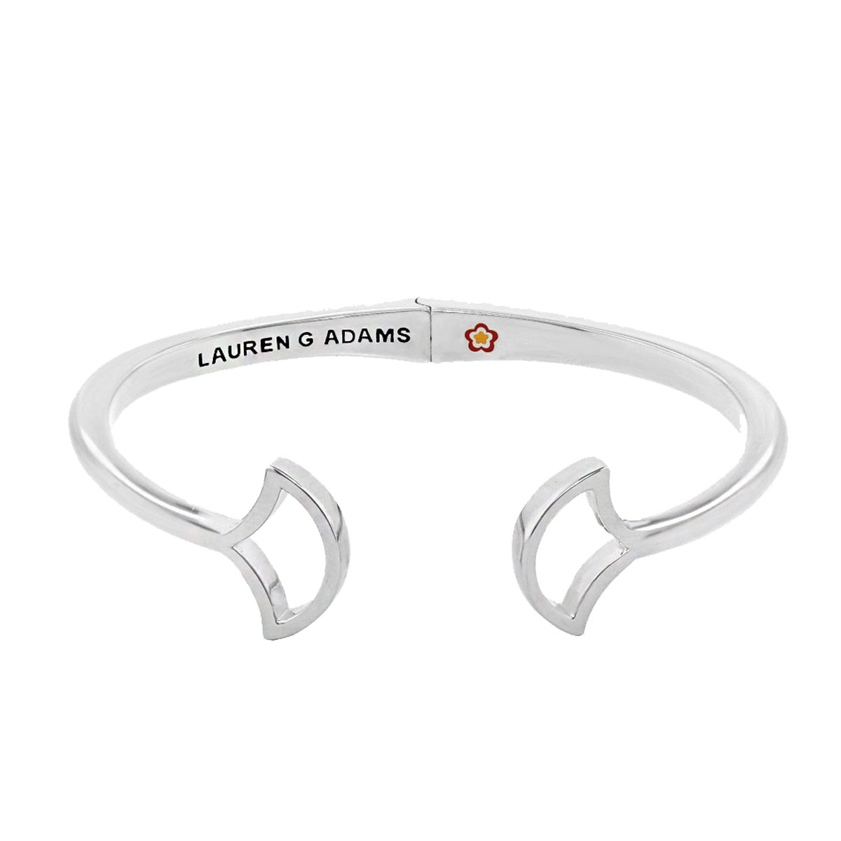 Delicato Stackable Bangle, silver-tone open-ended bracelet by Lauren G Adams on Tampa Home & Garden Store
