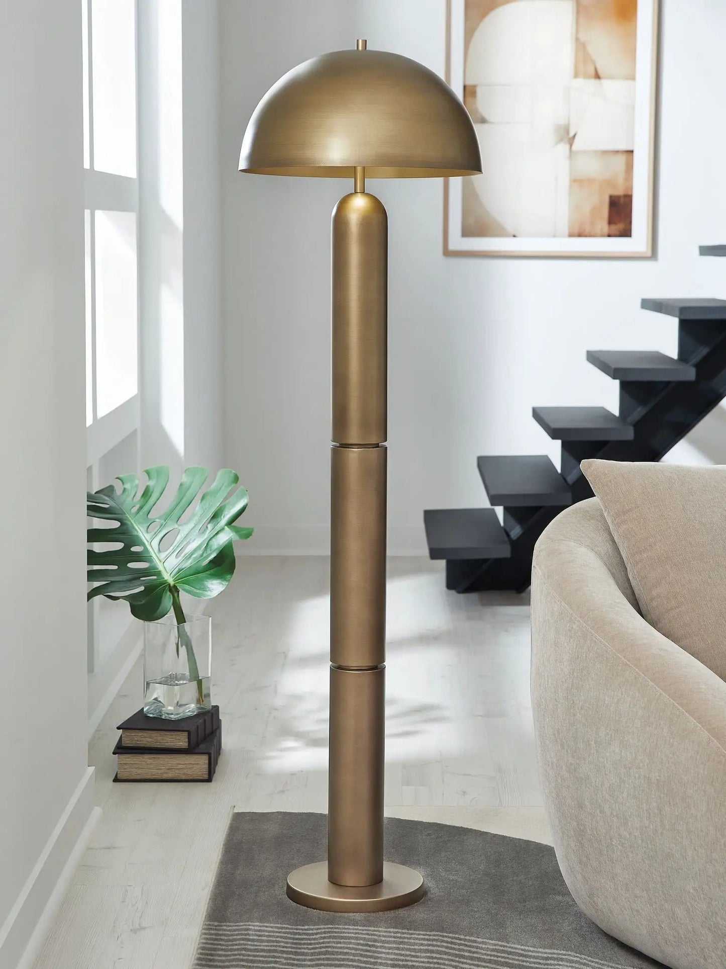 Wendfield Metal Lamp with Dome Shade Contemporary