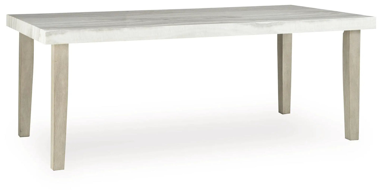 Larawyn Dining Room Table with Faux Marble Top