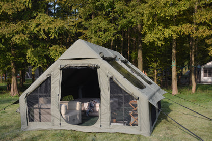 9.8 x 13ft Inflatable Camping Tent With Pump