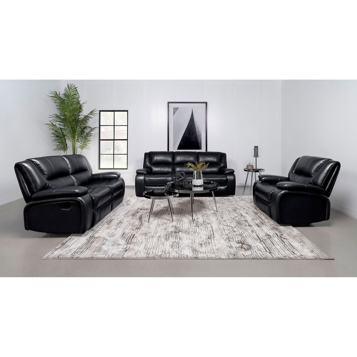 Elodie Plush Glider Recliner and Cushions