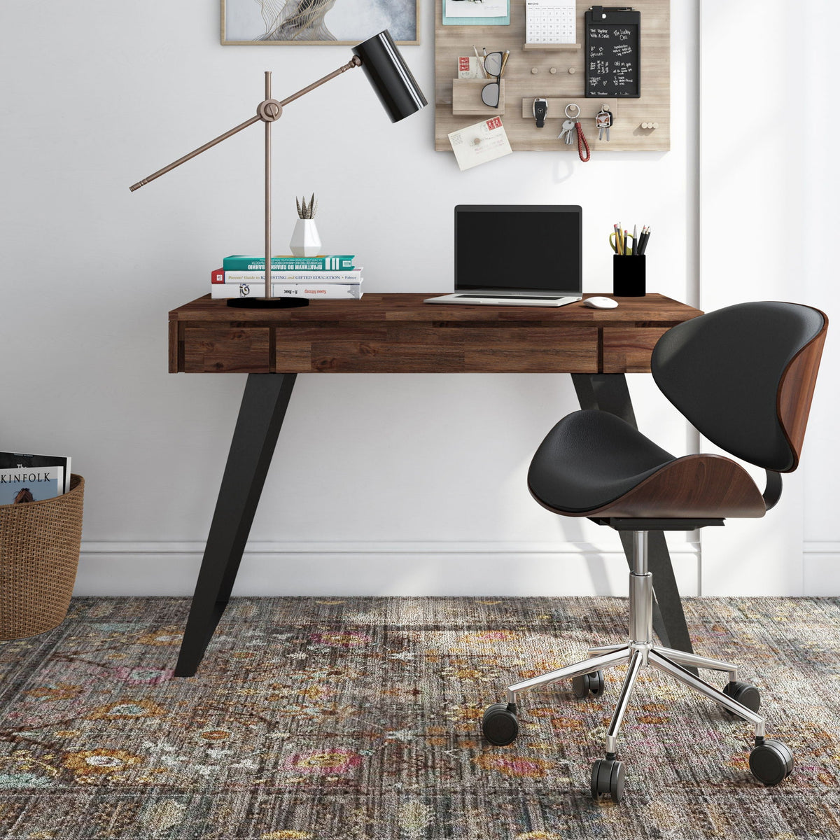 Handcrafted acacia desk with drawer storage by HouseOfZazla on Tampa Home & Garden Store