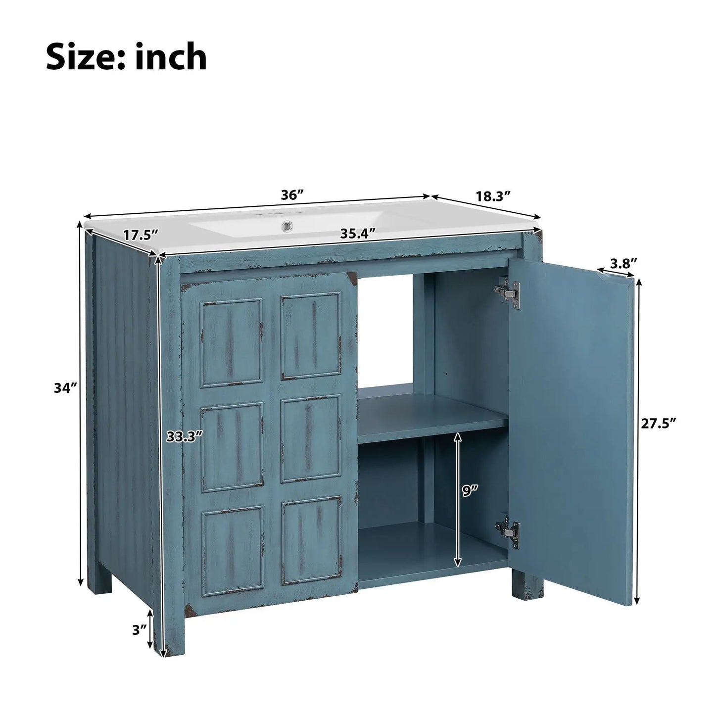 Bathroom Vanity Organizer with Sink and Cabinet