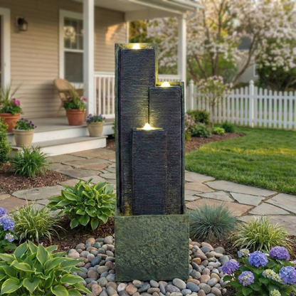 Modern 39 Inch Outdoor Water Fountain For Patio