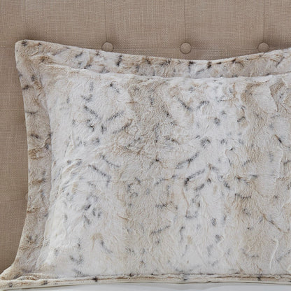 King Size Faux Fur Comforter and Pillow Set