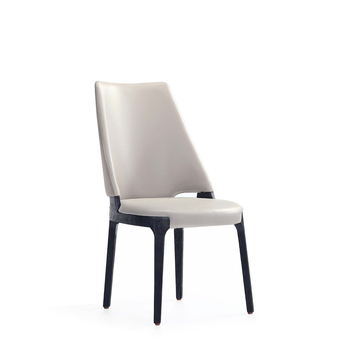Kara dining chair set of 2 with solid beech wood frame in gray upholstery on Tampa Home & Garden Store