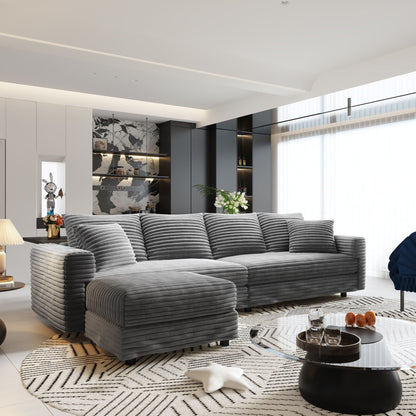 Modern Deep Seat Upholstered Sofa and Couch