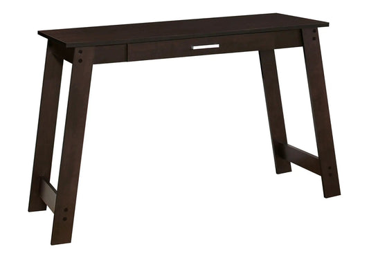 Stylish Design Computer Desk dark brown wood with storage drawer, contemporary writing desk on Tampa Home & Garden Store