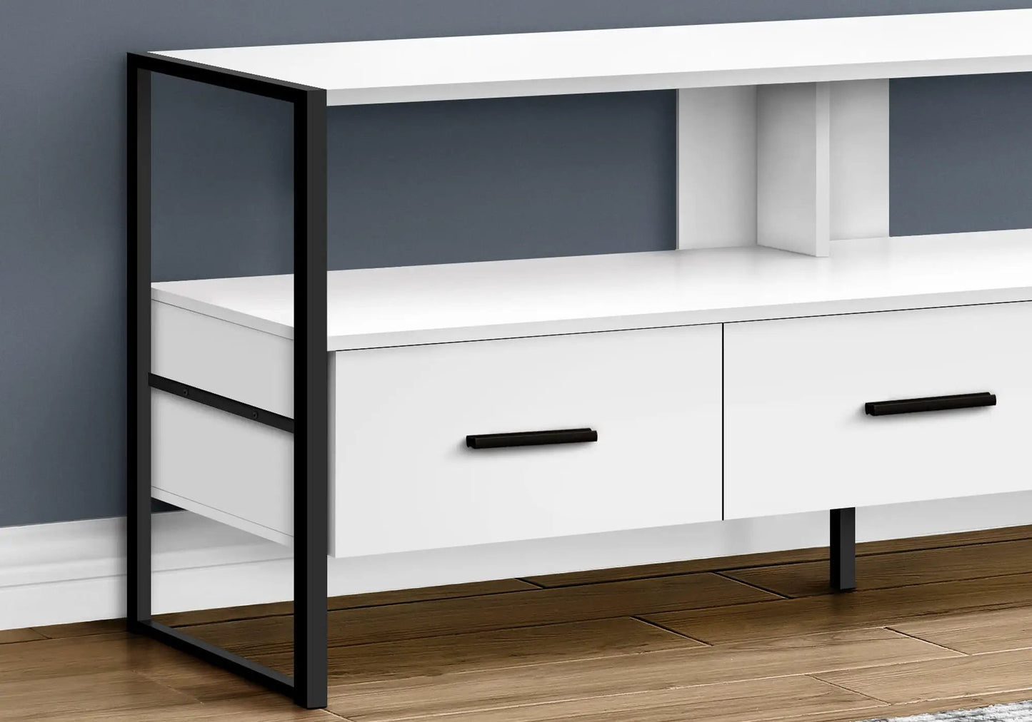 Tv Stand Console With Center Storage Drawers