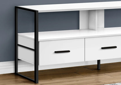 Tv Stand Console With Center Storage Drawers