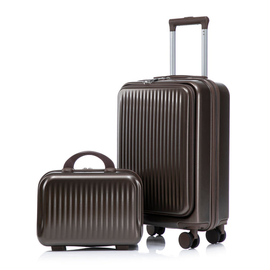 Luggage set by HouseOfZazla ABS spinner with 14 and 20 in suitcases and cosmetic case, hard-shell on Tampa Home & Garden Store
