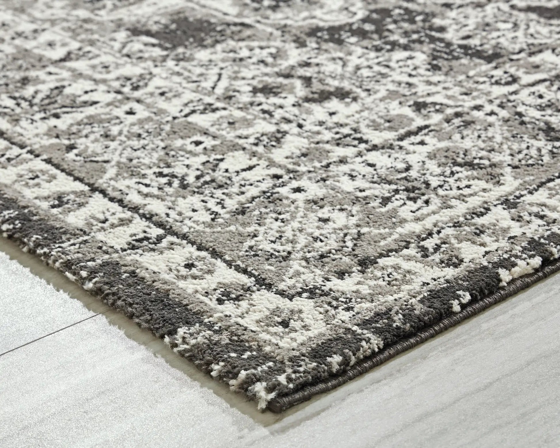 Glennisman rug grayscale shag area rug by Unique Piece Furniture on Tampa Home & Garden Store
