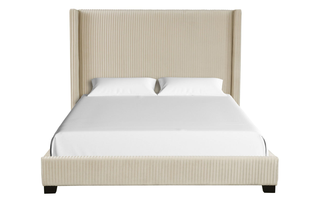 Modern Upholstered Bed And Space Saving Design
