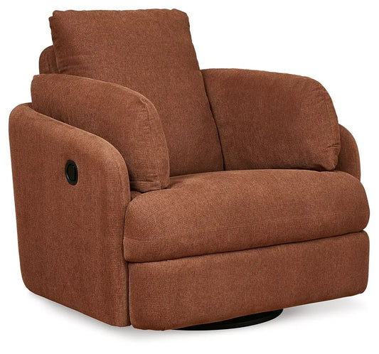 Modmax Swivel Glider Recliner rust-brown fabric by Unique Piece Furniture on Tampa Home & Garden Store