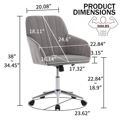 Adjustable Ergonomic Chair With Swivel Backrest
