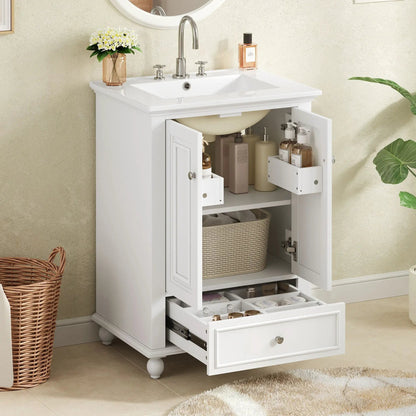 Modern Bathroom Vanity With Sink and Drawer