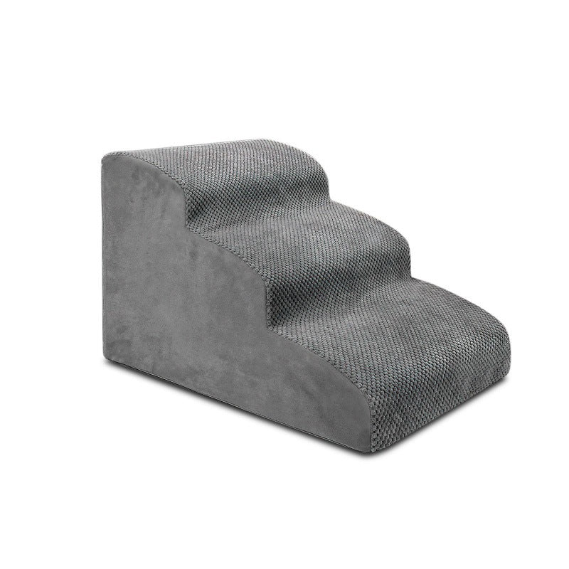 Pet steps ladder 3 grey non-slip fabric steps with solid side panels Sell My Stuff on Tampa Home & Garden Store
