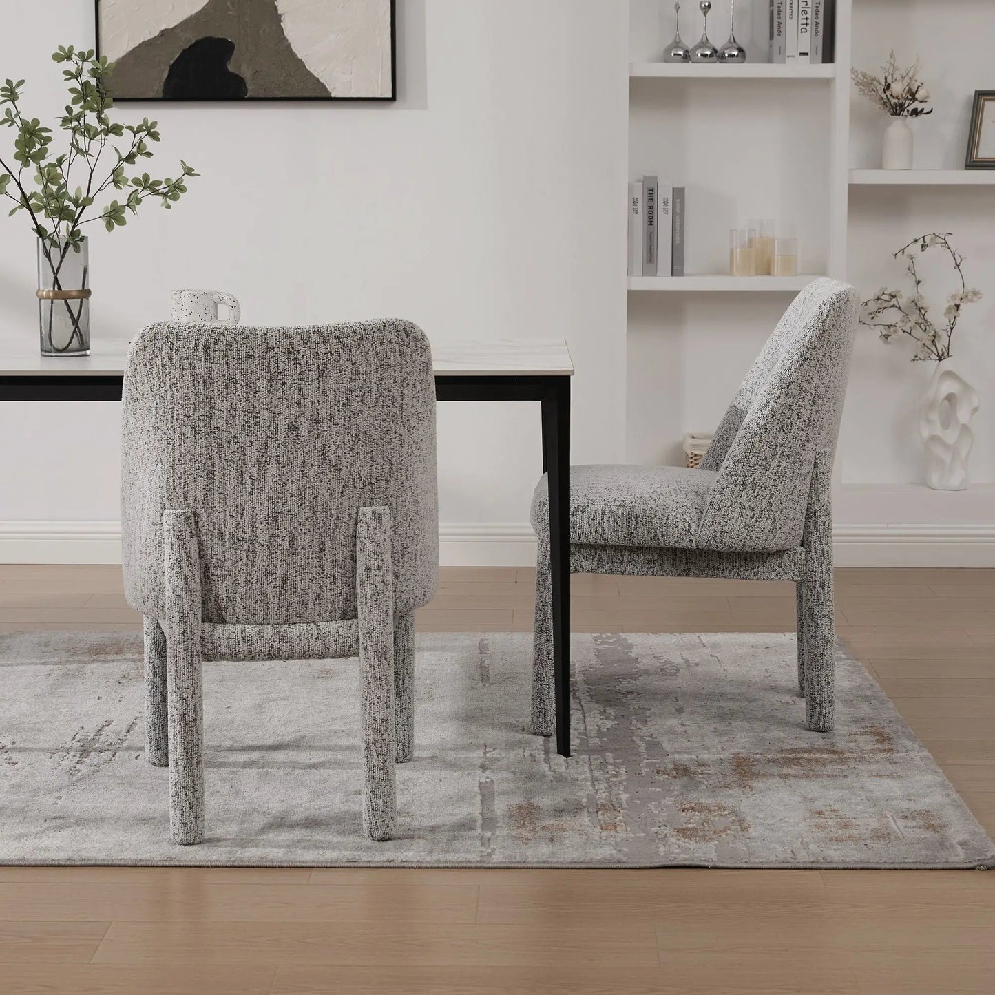 Wide Minimalist Dining Chair for Modern Homes