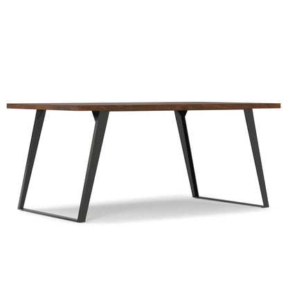 Lowry handcrafted square dining table by Unique Piece Furniture with dark wood top on Tampa Home & Garden Store
