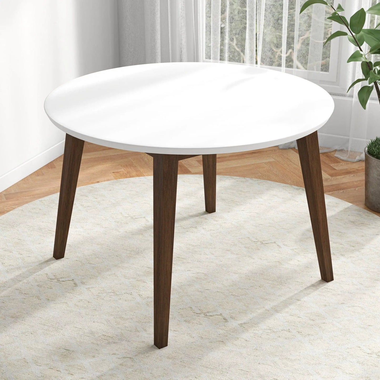 Alina Dining Table in Solid Wood and Contemporary