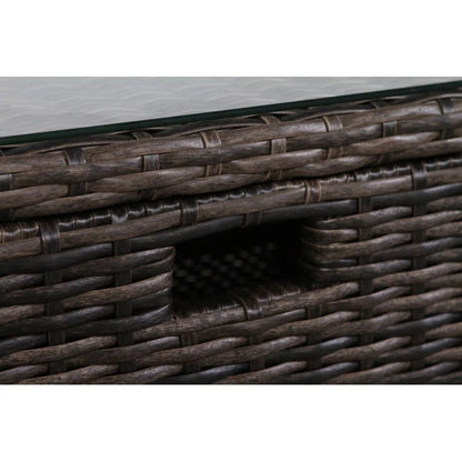 Modern patio rattan sectional set with cushions, dark brown wicker by HouseOfZazla on Tampa Home & Garden Store