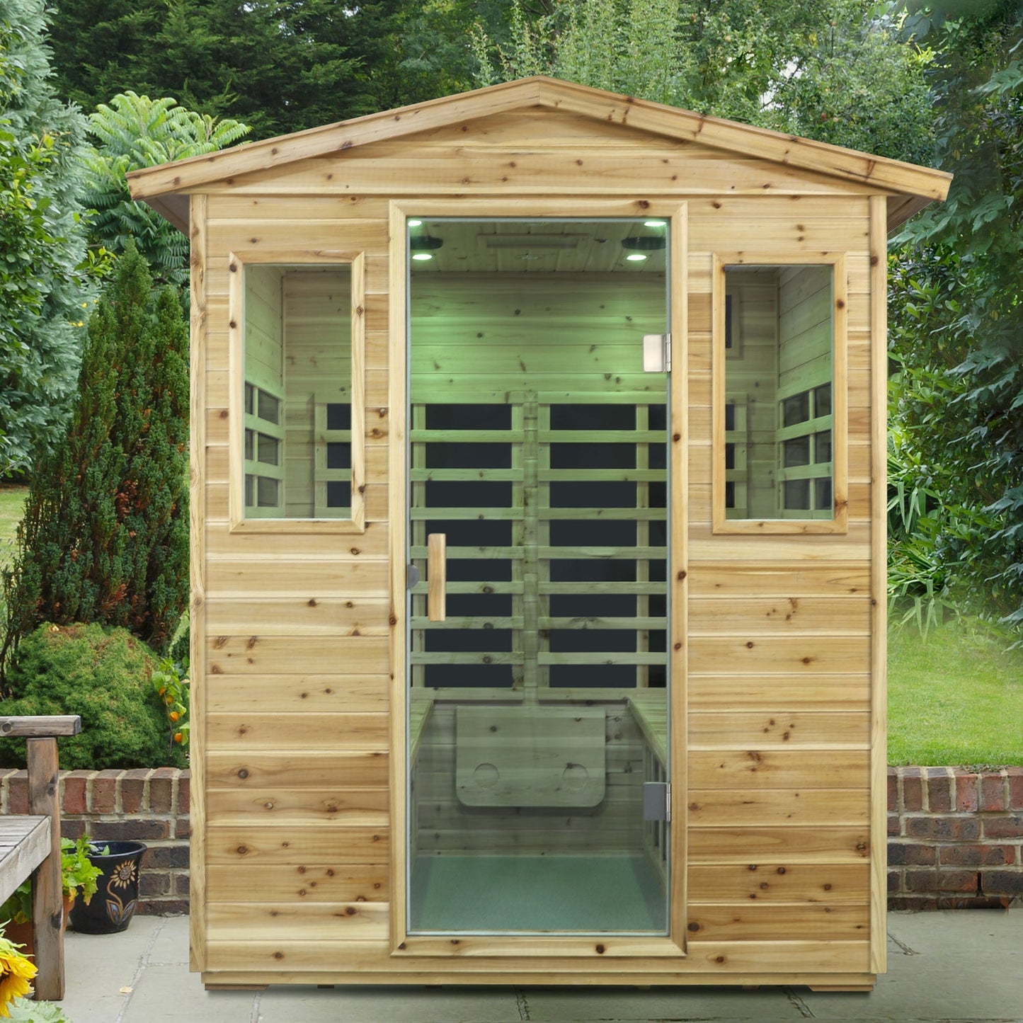 Four Person Far Infrared Old Fir Sauna Room