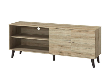 Amidon TV Stand With Storage Shelves and Cabinet