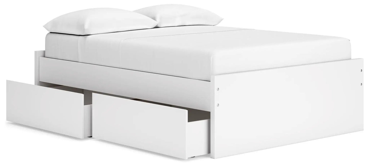 Onita Platform Bed white with underbed storage drawers by Unique Piece Furniture on Tampa Home & Garden Store