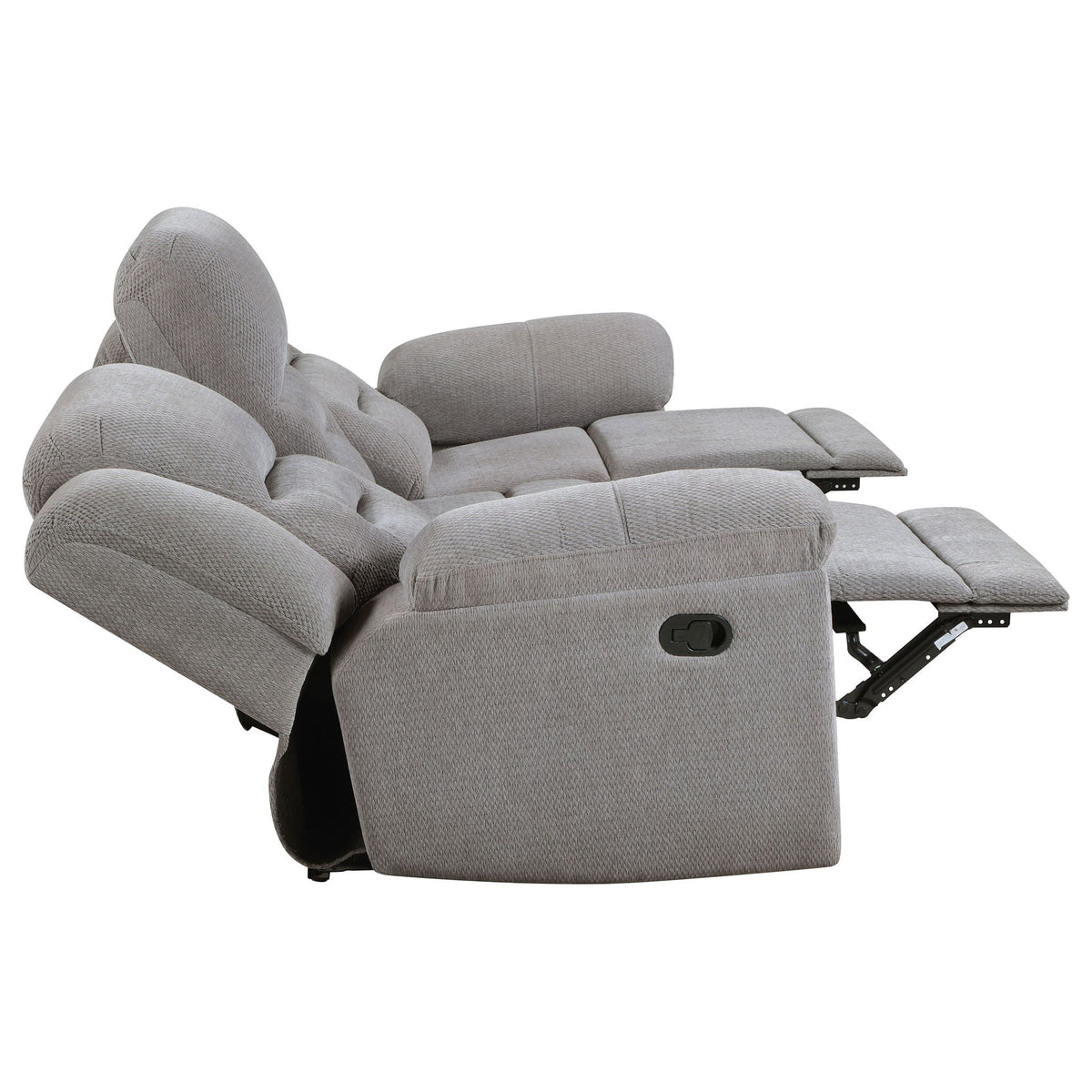 Sebring Gray Manual Reclining Sofa And Loveseat