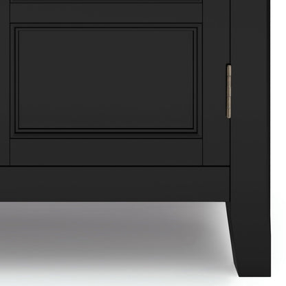 Burlington handcrafted low storage cabinet black finish accent cabinet HouseOfZazla on Tampa Home & Garden Store