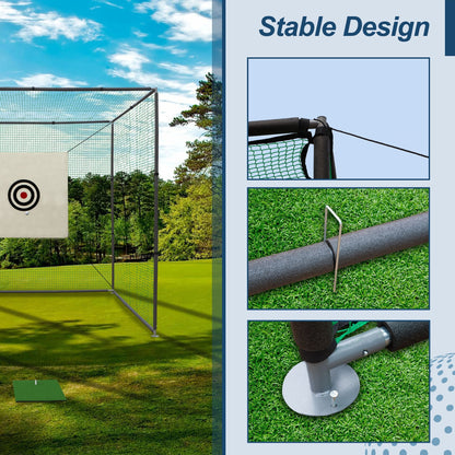 Golf Practice Net Cage and Indoor Outdoor Kit