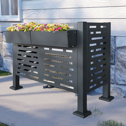 Air Conditioner Privacy Fence Cover and 3 Panels