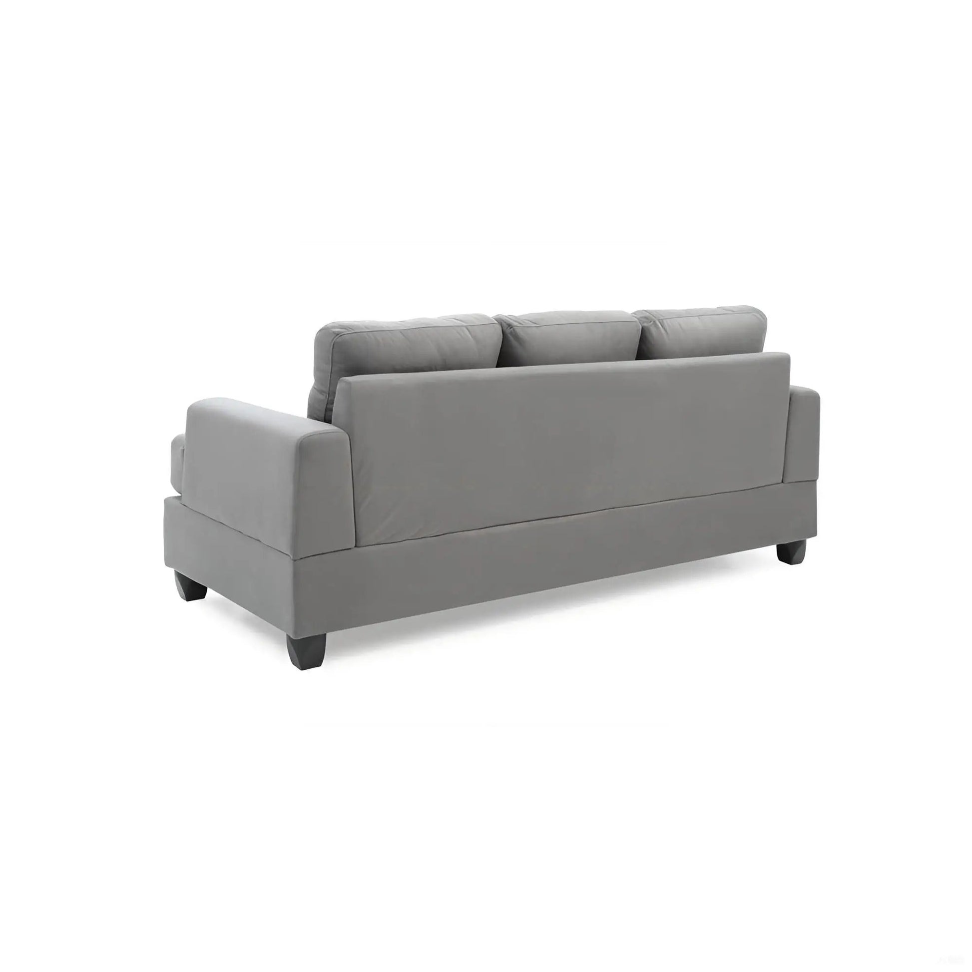 Sandridge sofa by Unique Piece Furniture in light gray fabric, stationary couch on Tampa Home & Garden Store