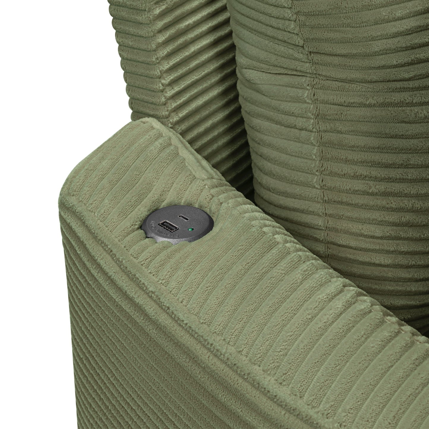 Oversized Double Chaise Sofa With USB Ports