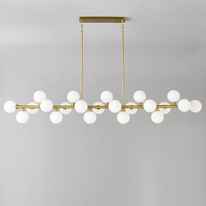75.6'' Large Pendant Lamp with Opal Glass Shade in brass frame on Tampa Home & Garden Store