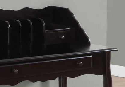 Computer desk dark espresso wood with storage drawer, traditional style Unique Piece Furniture on Tampa Home & Garden Store