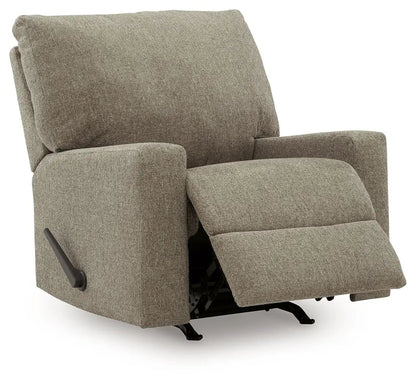 Newellen Rocker Recliner beige fabric upholstery by Unique Piece Furniture on Tampa Home & Garden Store