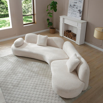 Modern Curved Modular Sofa Set for a Living Room