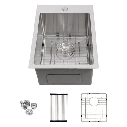 Topmount Brushed Stainless Steel Kitchen Sink