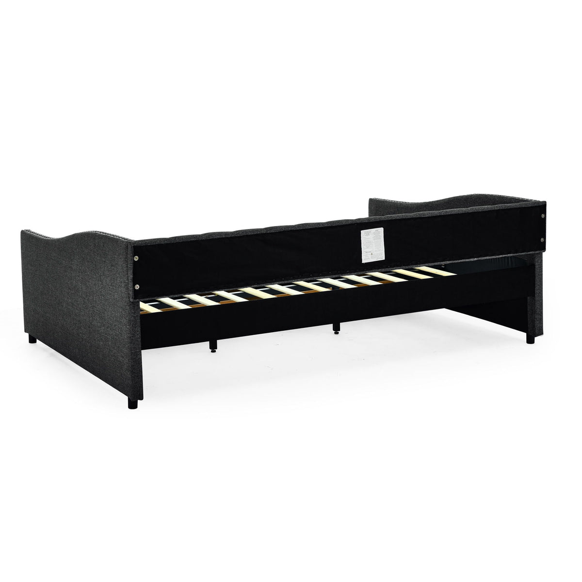Upholstered Tufted Daybed with Storage Drawers