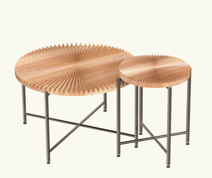 Radial Pattern Coffee and End Table Cover Set