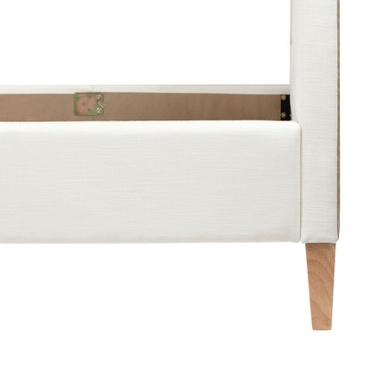 Haley Resin Wicker Upholstered Platform Bed