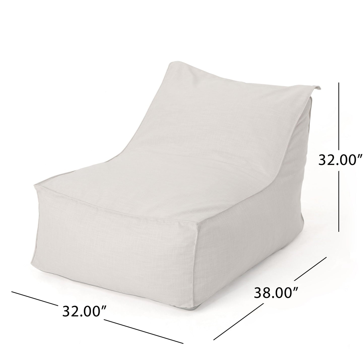 Ettie Water Resistant Fabric Bean Bag Chair