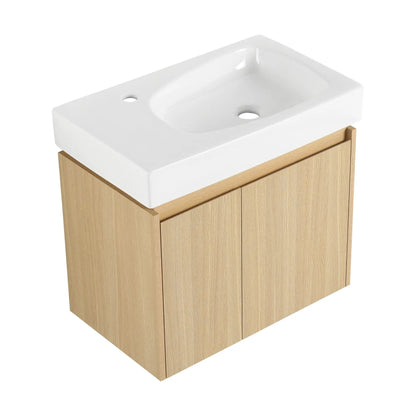 Modern Bathroom Vanity with Ceramic Basin Sink